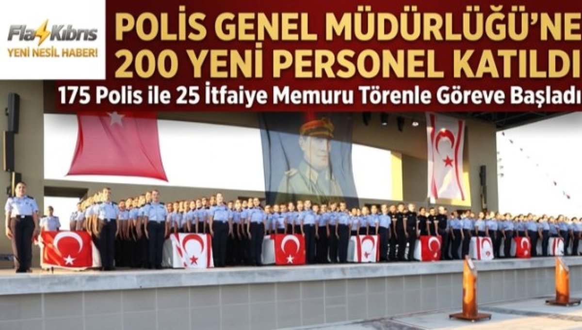 175 polis ve 25 itfaiye memuru yemin ederek göreve başladı