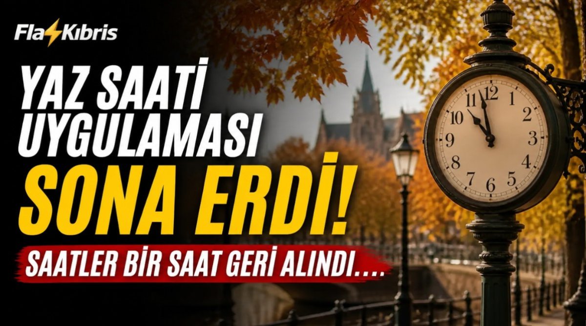 Yaz saati uygulaması sona erdi: Saatler bir saat geri alındı
