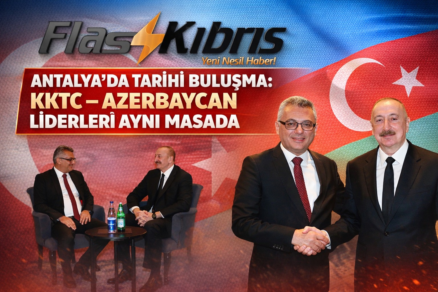 Erhürman, Azerbaycan Cumhurbaşkanı İlham Aliyev ile görüştü