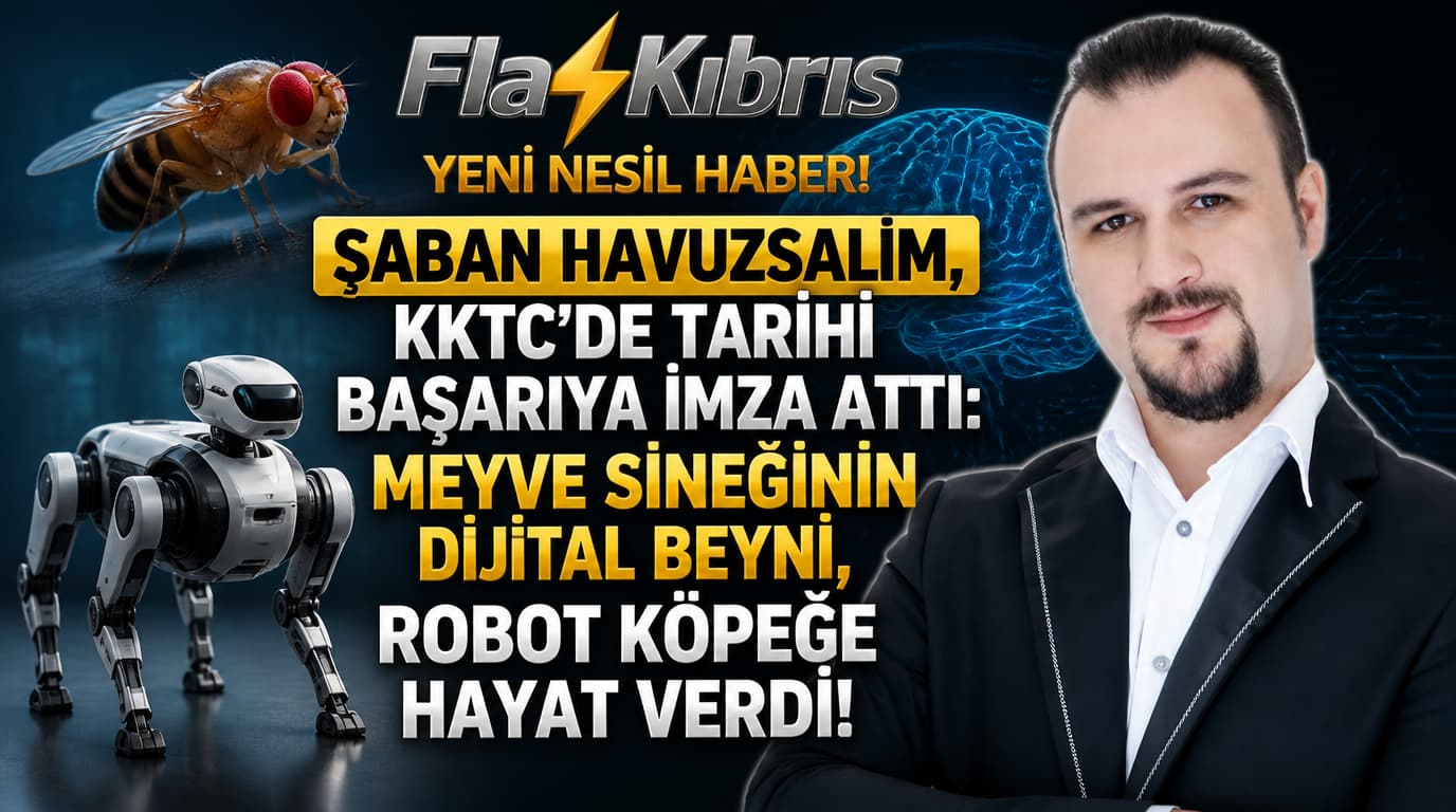 KKTC’de Tarihi Başarı: Meyve Sineğinin Dijital Beyni, Robot Köpeğe Hayat Verdi!