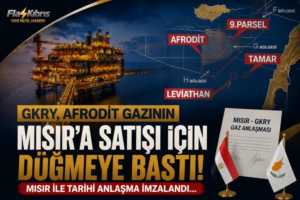 “Afrodit” gazının Mısır’a satılması için anlaşma imzalandı