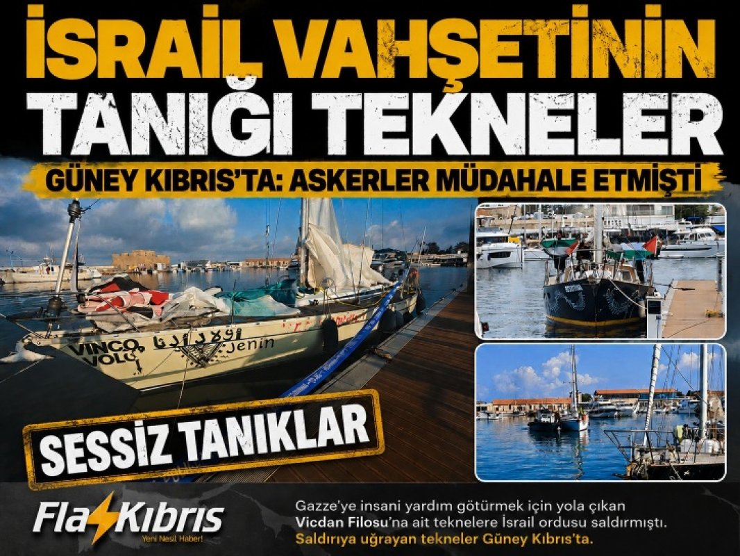Gazze Filosu’na Ait İnsansız Tekneler Güney Kıbrıs Limanlarına Çekildi