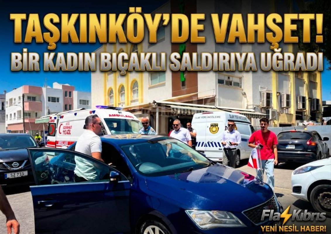 Taşkınköy’de bir markette bıçaklı saldırı