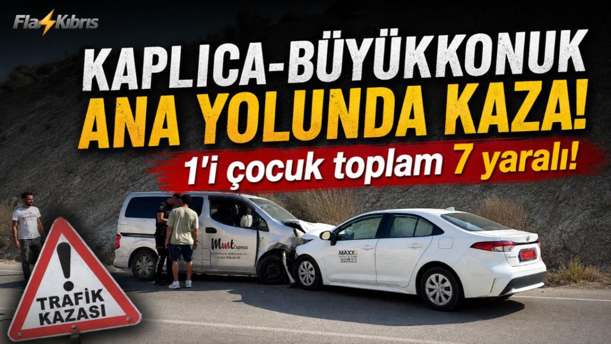 Kaplıca-Büyükkonuk ana yolunda kaza