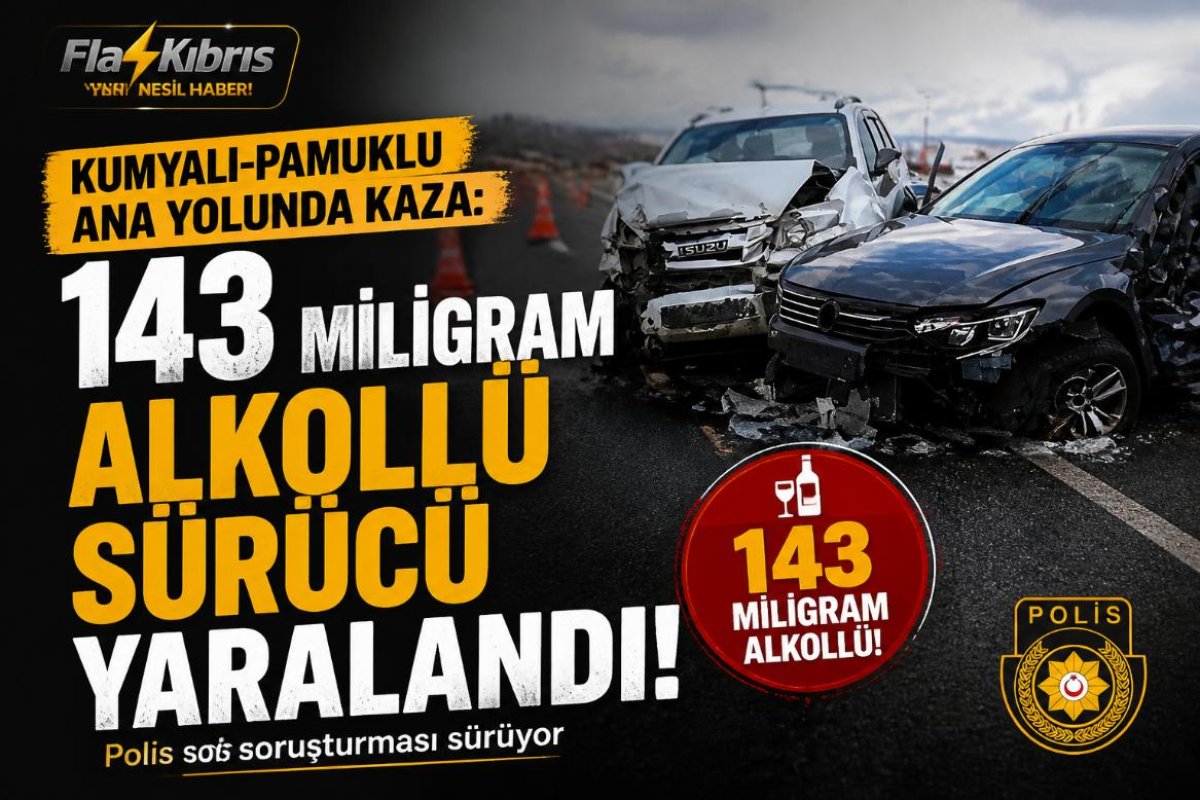 Kumyalı-Pamuklu ana yolunda kaza
