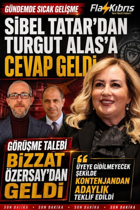 Tatar’dan Alas'a yanıt: Özersay tarafından bizzat kontenjan adaylığı teklifi edildi