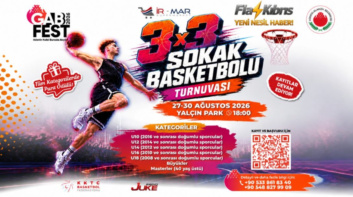3X3 Sokak Basketbolu Turnuvası’nda kayıtlar devam ediyor