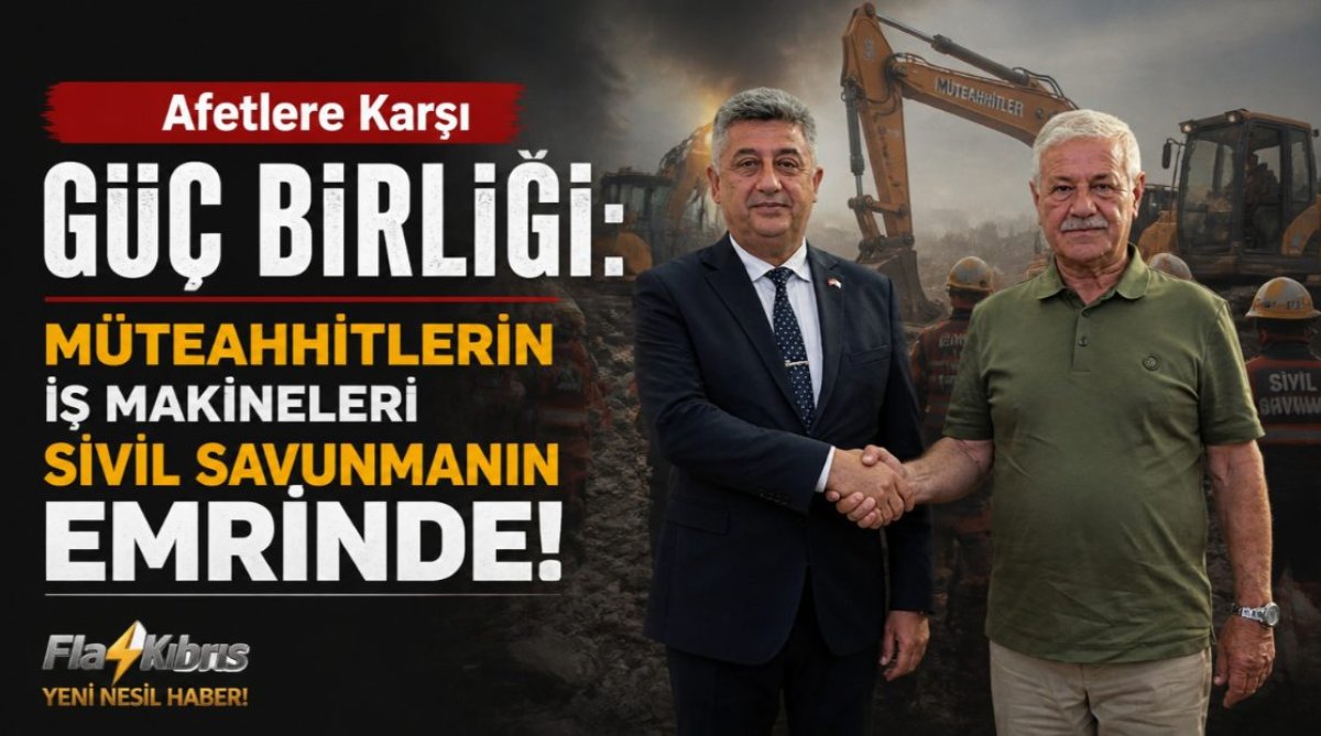 Müteahhitlerin İş Makineleri Sivil Savunmanın Emrinde!