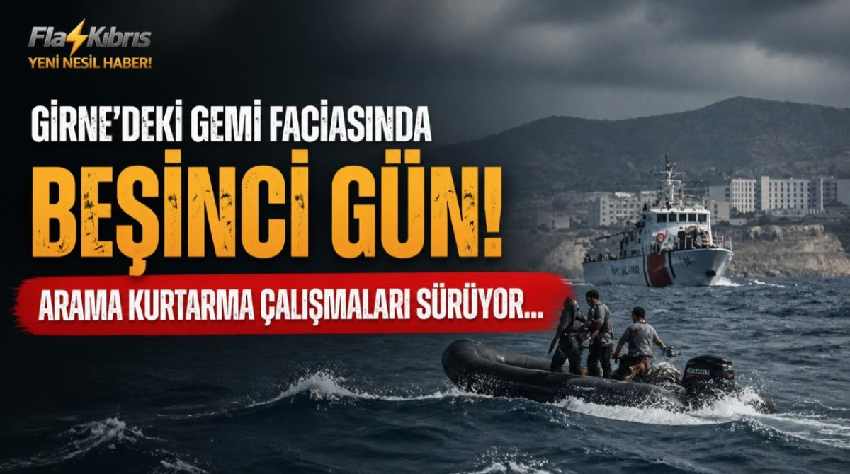 Girne'deki gemi faciasında beşinci gün: Kayıp 1 kişinin naaşına ulaşıldı!