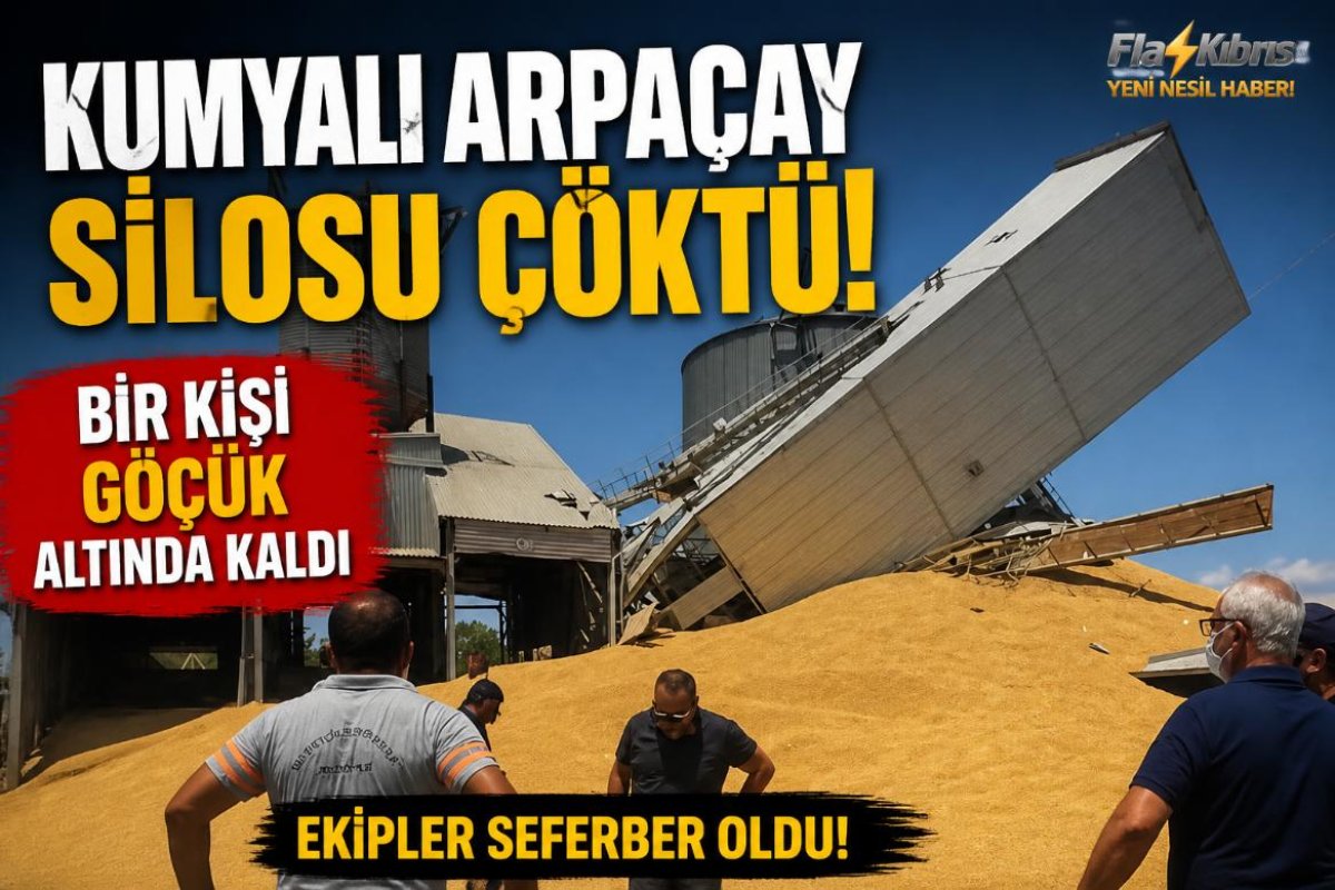 Kumyalı Arpaçay Silosu çöktü