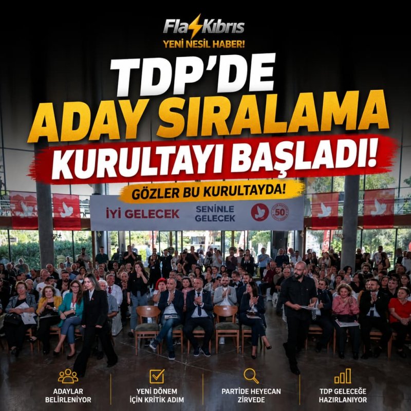TDP'de 50 aday adayı ve  6 bölge: Sıralamayı üyeler belirleyecek
