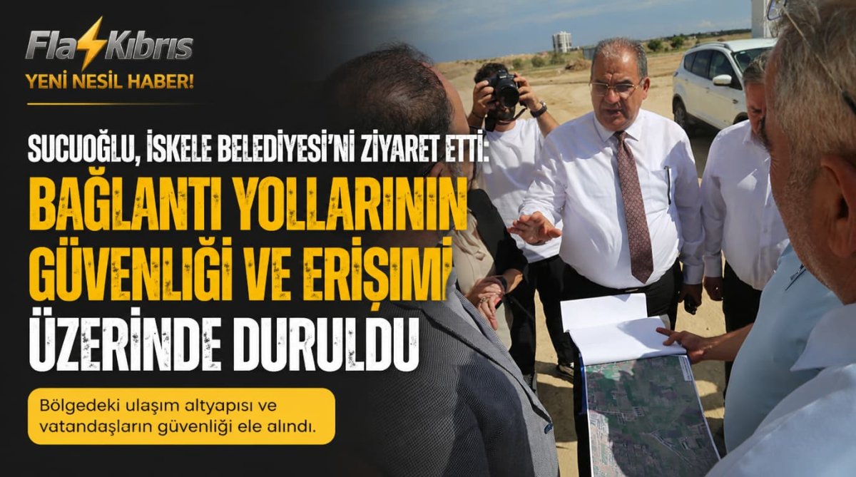 Sucuoğlu, İskele Belediyesi’ni ziyaret etti: Bağlantı yollarının güvenliği ve erişimi üzerinde duruldu