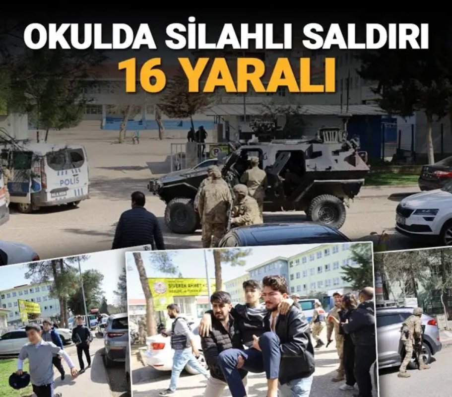 Şanlıurfa'daki lisede silahlı saldırı: 16 yaralı