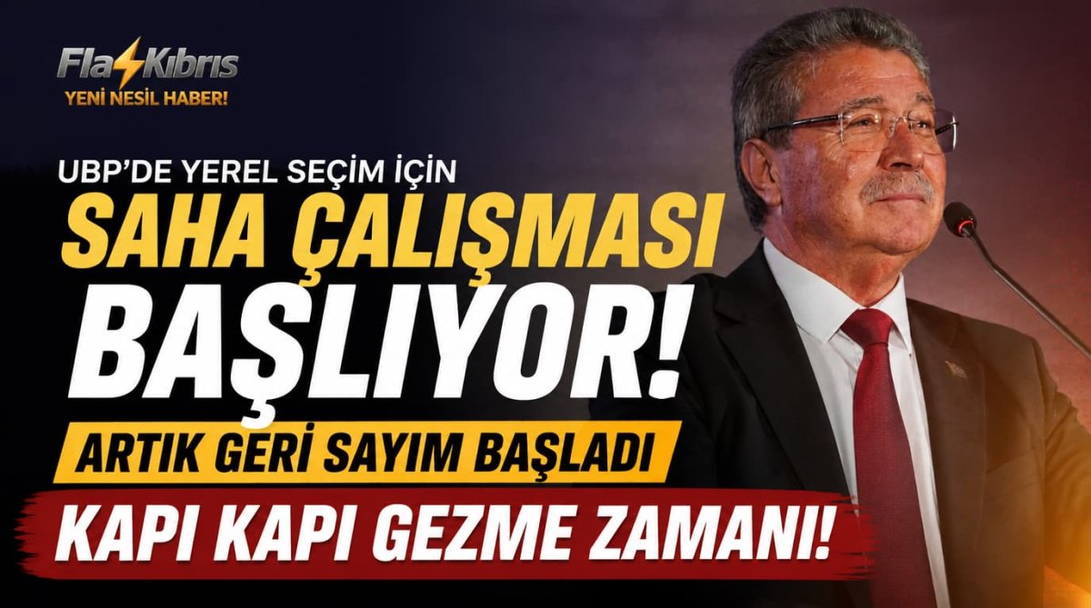 UBP’de yerel seçim için saha çalışması başlıyor: Artık geri sayım başladı, kapı kapı gezme zamanı