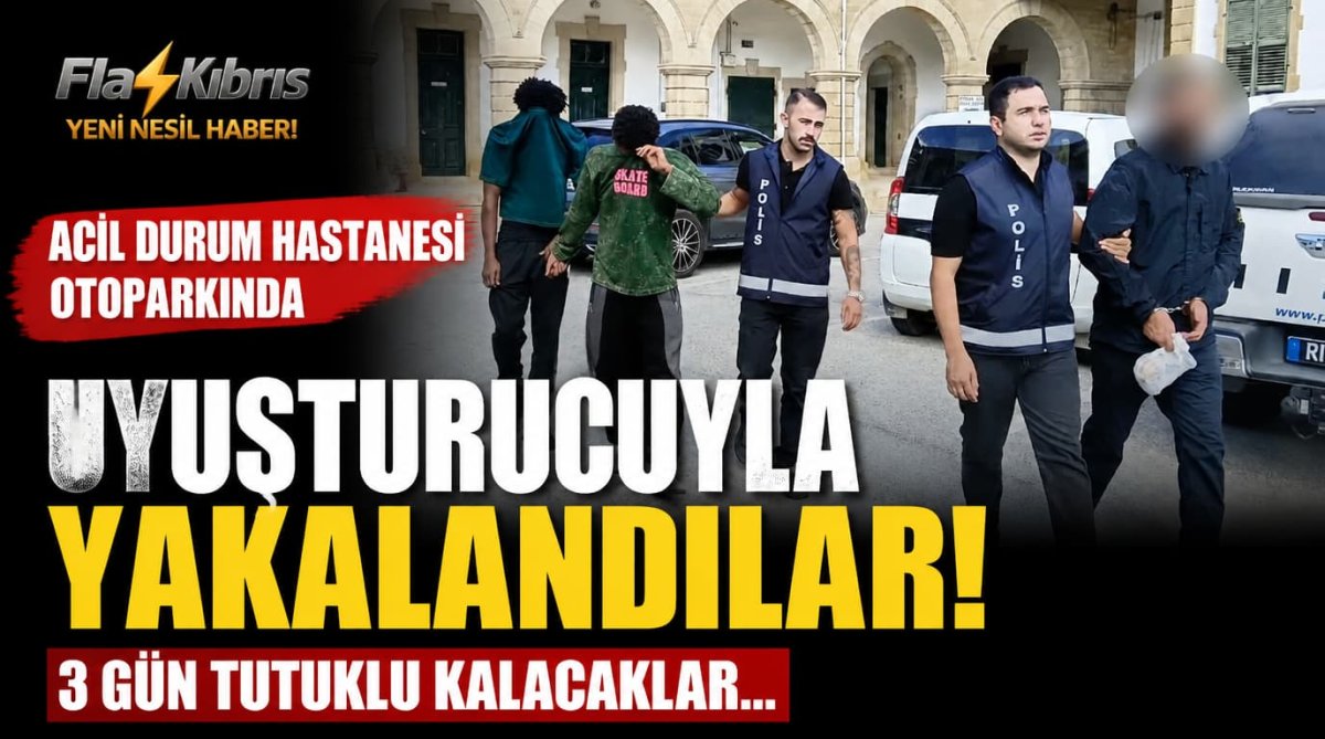 Acil Durum Hastanesi otoparkında uyuşturucuyla yakalandılar