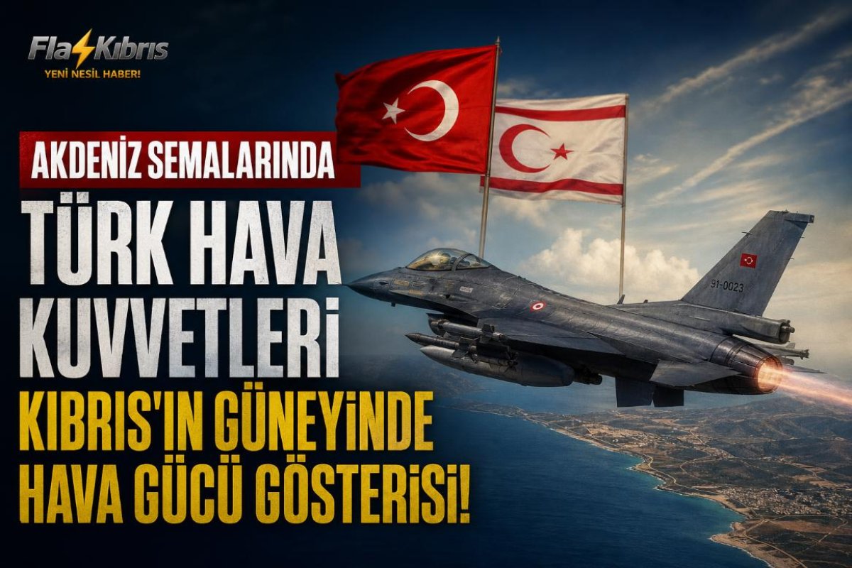 Türkiye MSB: Türk Hava Kuvvetleri, Kıbrıs Adası'nın güneyinde eğitim uçuşu yaptı