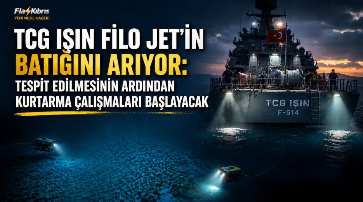 TCG Işın Filo Jet’in batığını arıyor: Tespit edilmesinin ardından kurtarma çalışmaları başlayacak