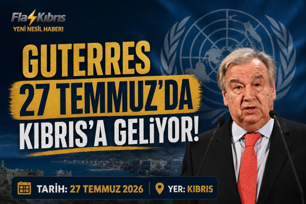 Antonio Guterres Kıbrıs'a geniş BM heyetiyle geliyor
