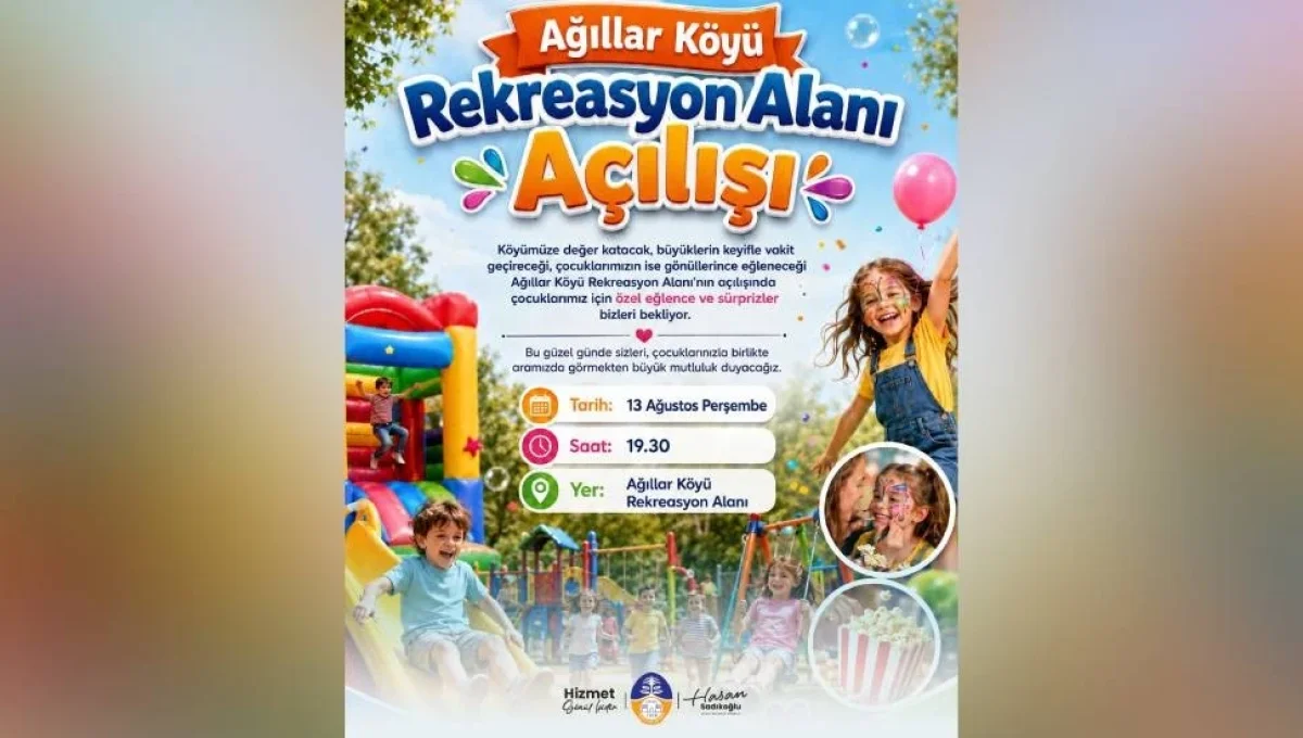 Ağıllar Rekreasyon Alanı yarın hizmete açılıyor